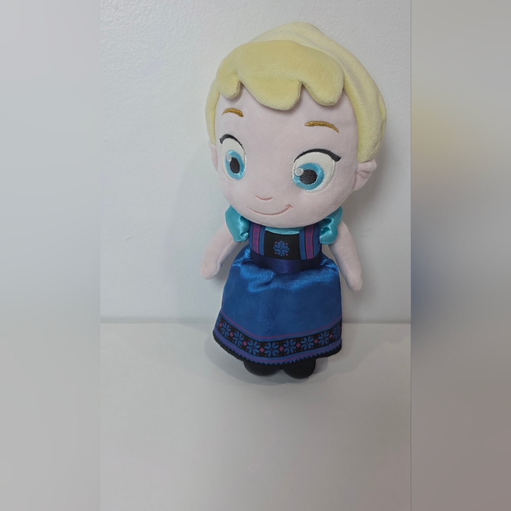 Disney Store Toddler Elsa 12" Plush Stuffed Animal Frozen